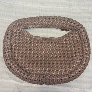 Brown Woven Handbag